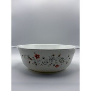 Vintage Pyrex Emily Spring Garden England Casserole Dish 9" x 3" No Lid